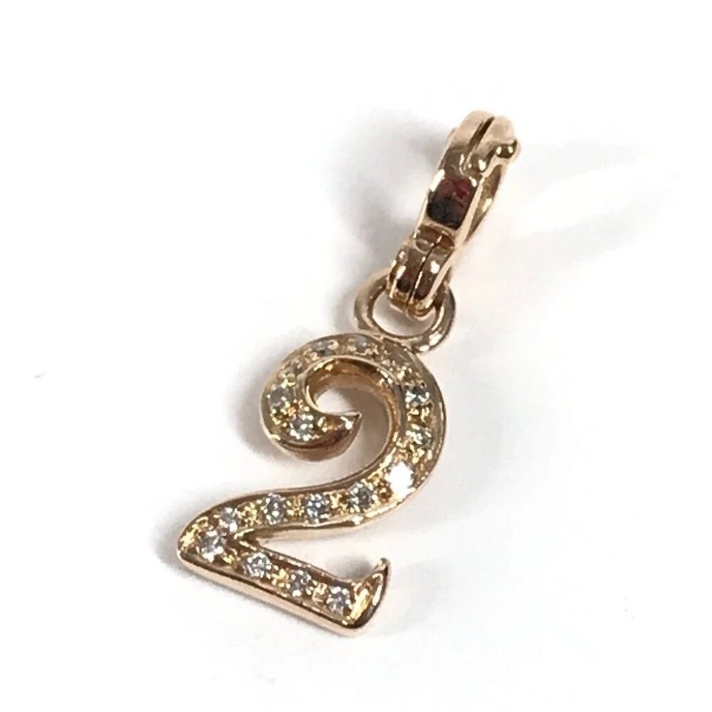 FRANCK MULLER Necklace Jewelry Choker Talisman No.2 Charm Gold K18 Pendant top
